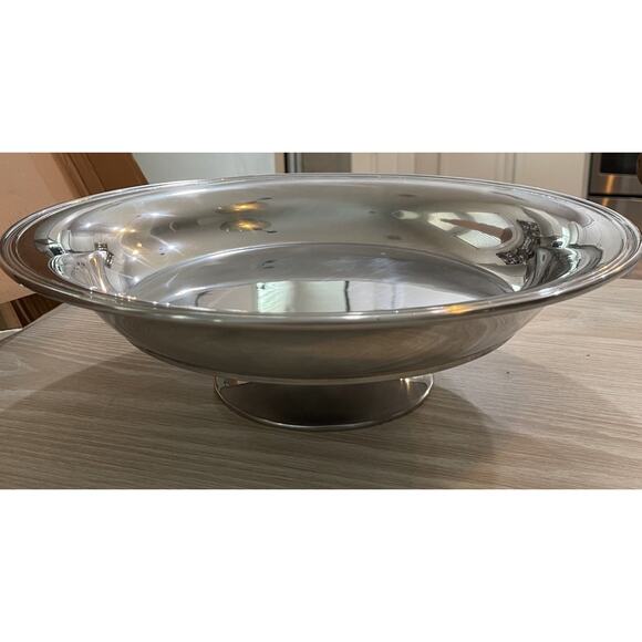 New Reed & Barton Arlington Serverware Collection Serving Tray Bowl Chip/Dip Set - Picture 6 of 12